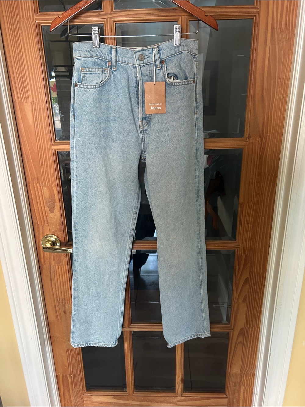 Reformation Cynthia High Rise Straight Jeans